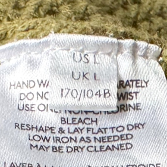 Free People Lila Cardigan Green Textured Knit Button Front (L) - Picture 5 of 14